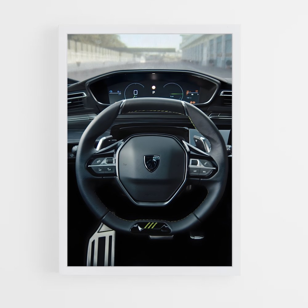 Poster Pilotage Précis – affiche Peugeot (vue 3)
